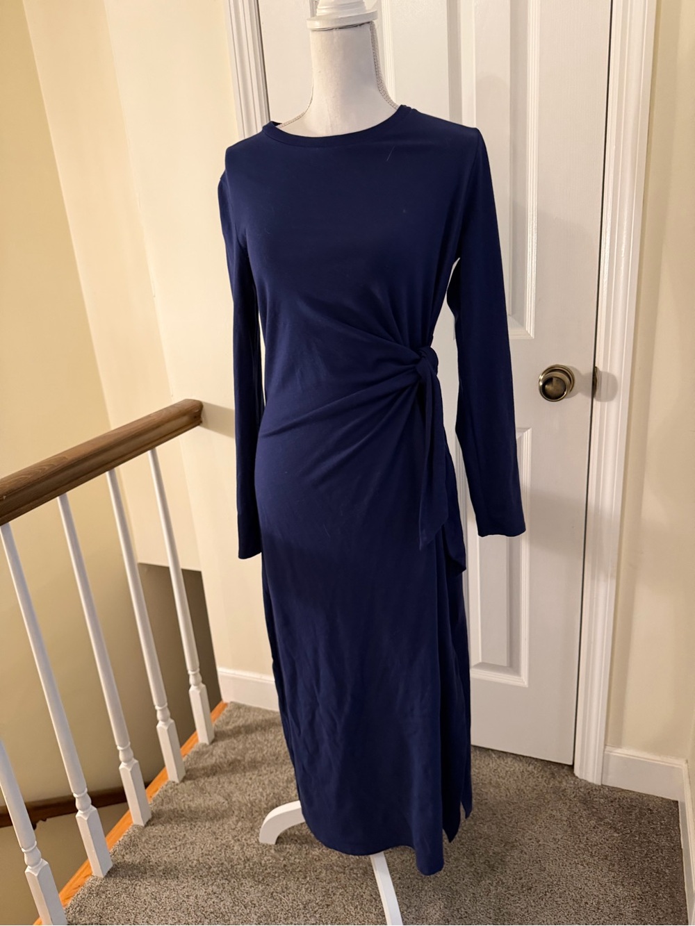 Anthropologie Daily Practice Tie Breaker Long Sleeve Dress - Picture 2 of 9